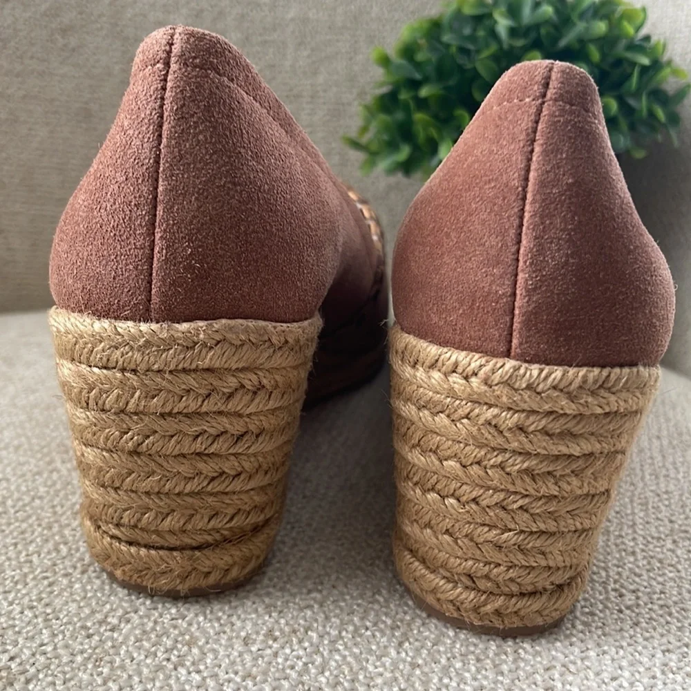 Jack Rogers Brown Palmer Wedges women’s 6.5